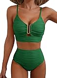 Herseas Sexy Bikini Sets for Women V-Wired Textured