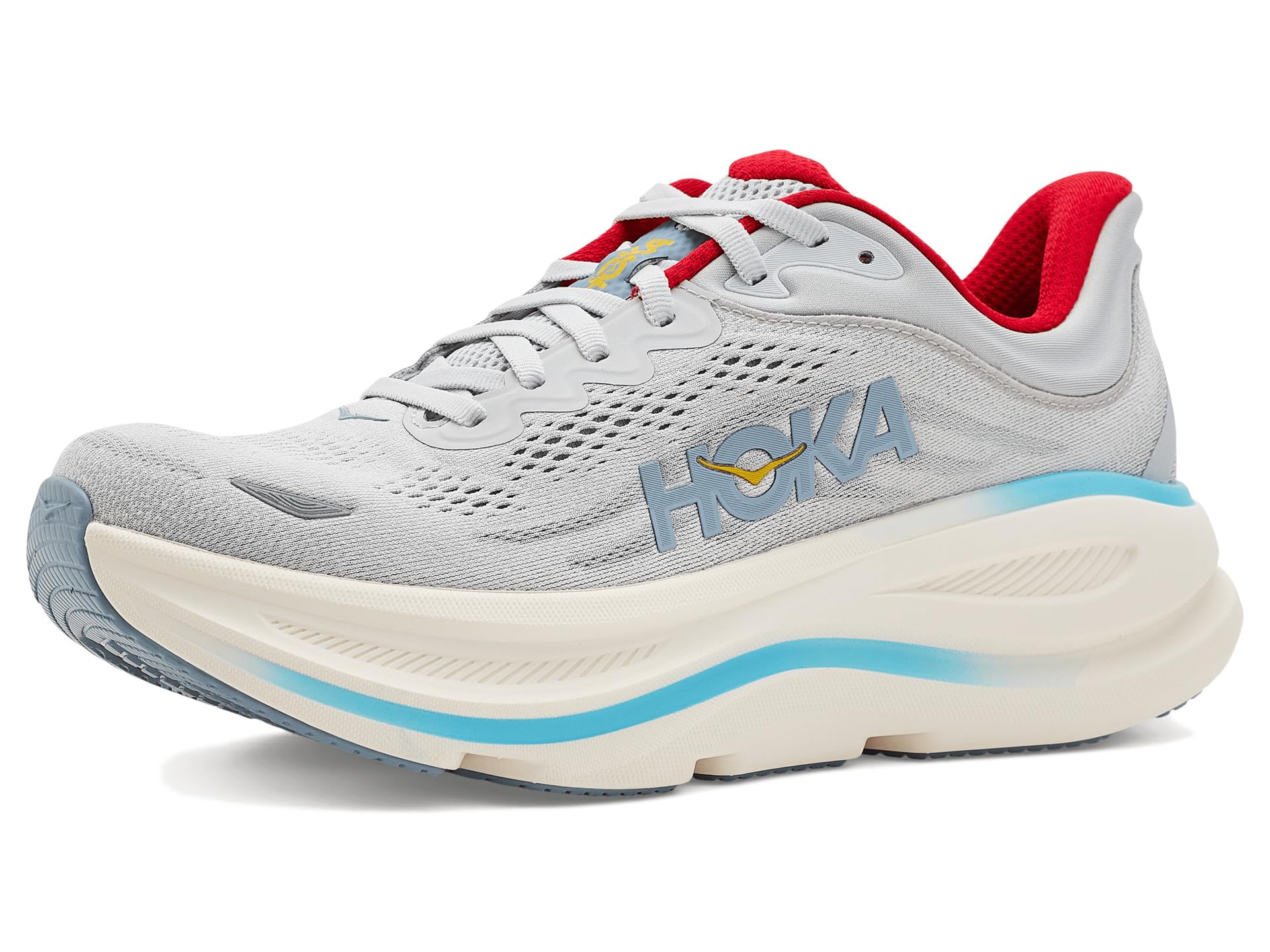 Hoka Women's Bondi 9 Cosmic Grey/Stardust 9.5 Medium Image