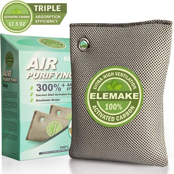Coconut Charcoal Air Purifying Bag (17.5oz/500g Large), 3