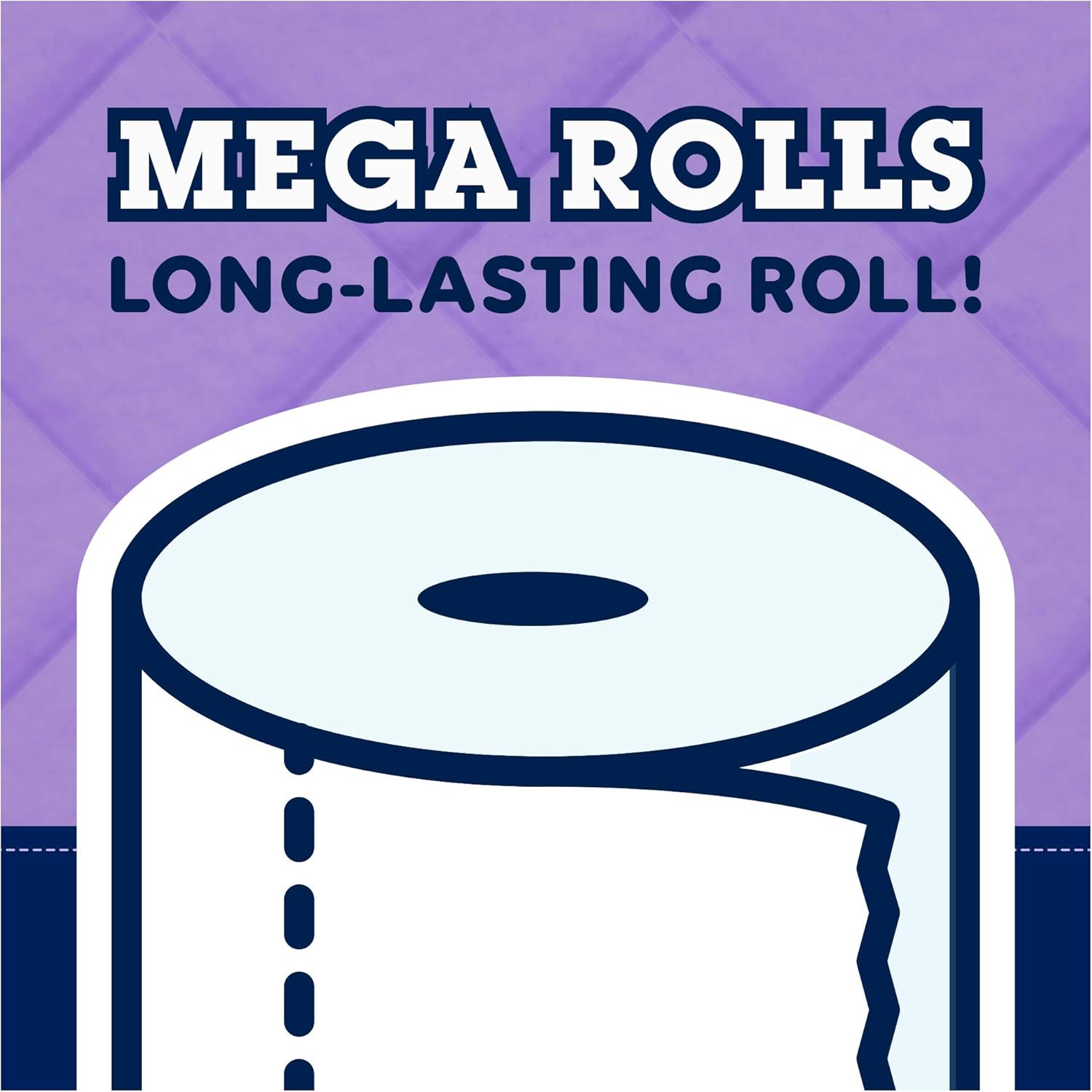 Quilted Northern Ultra Plush Tissue Mega Rolls Sweet Lilac Vanilla Scented Tube – Toilet Paper, White, 24 Count: Health & Personal Care