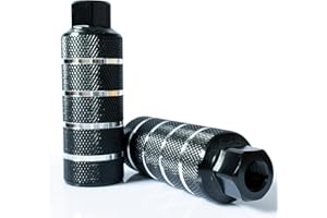 WADEKING WHW Bike Pegs 4.3" Length,Suitable for 14mm Axles, Freestyle BMX Bicycles,Durable and Stylish Non-Slip