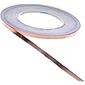BCP Single-sided Conductive EMI Shielding Copper Foil Tape- 1/4 Inch X 55 Yds