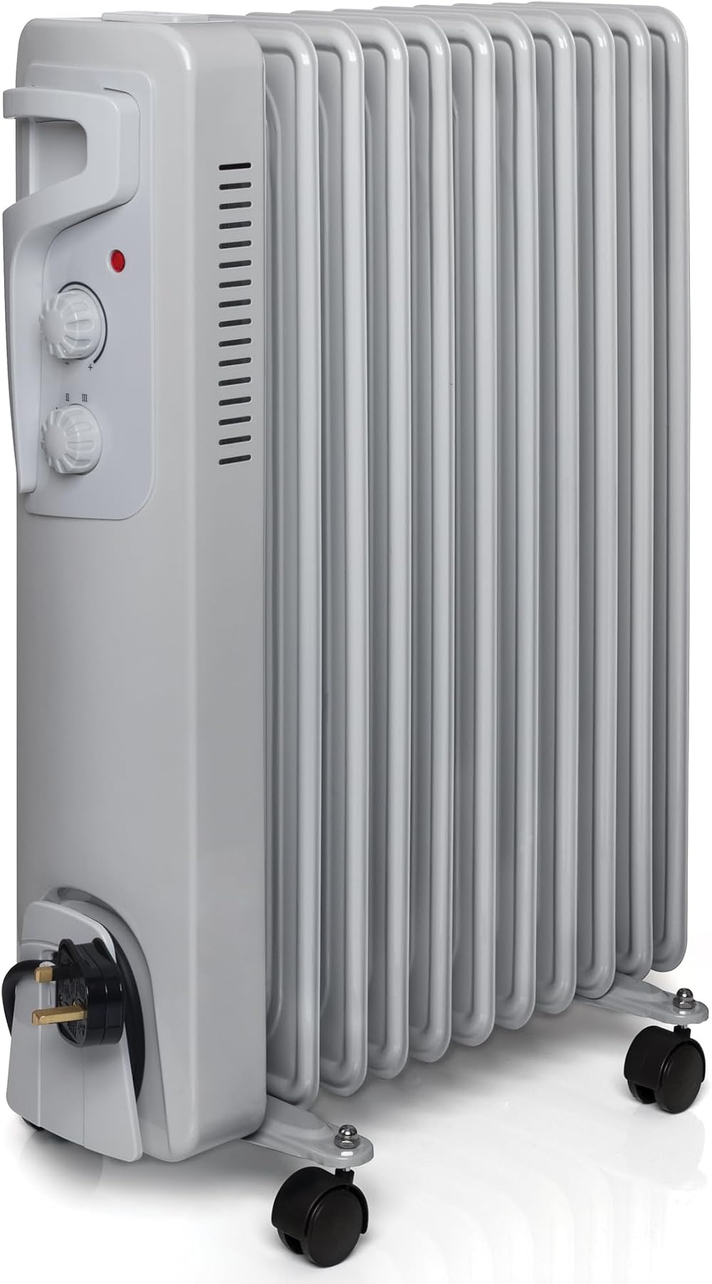 Futura 2500W Oil Filled Radiator 11 Fin Free Standing Heater UK Plug