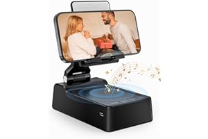 FRONTSUN Gifts for Men Women, Phone Stand with Bluetooth Speaker, HD Surround Sound Speaker, Compatible with all iPhone/Android phones iPad Kindle, Cool Gadget Gift for Men Women Dad Mom Christmas Birthday