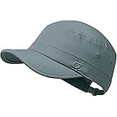 GADIEMKENSD Stretch Army Cap Cadet Military Hats Flat Top Baseball Cap Short Bill Breathable