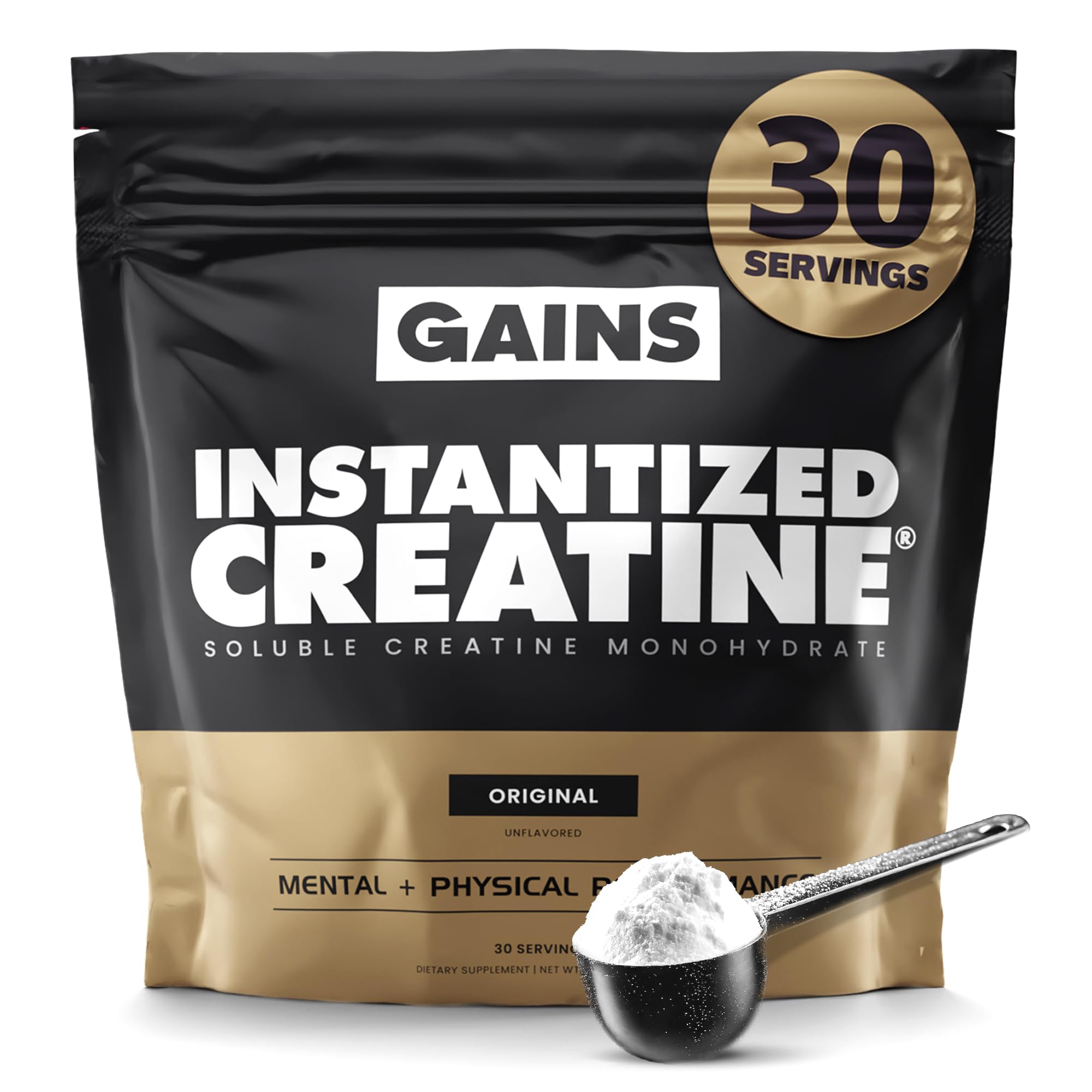 Gains in Bulk Instantized Creatine Monohydrate for