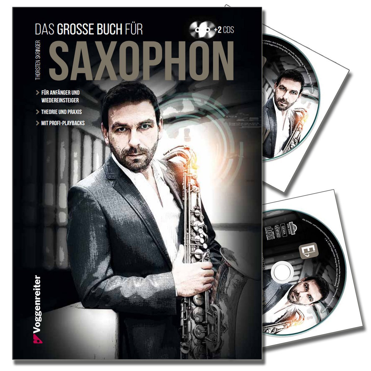 Le grand livre pour Saxophones de Torsten skringer - SAXOPHONE école avec 2 CD pour débutants et - Théorie - pratique & professionnel playbacks [Classeur à spirales dans une couverture rigide]
