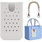 Rubber Phone Holder Compatible with Bogg Bag, Bogg Bag Accessories, White | Phone Case Holder Charms Attachment Bogg Bags &amp; Other Beach Totes, Cell Phone Holder Accessory