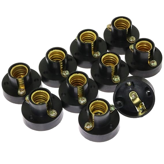 RuiLing 10Pack E12 Mini Bulb Holder Plastic Light Beads Lamp Bases