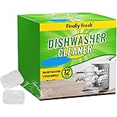 Finally Fresh Dishwasher And Deodorizer, Dishwasher Cleaner Tablets to Remove Limescale and Mineral Buildup, Formulated to Cl