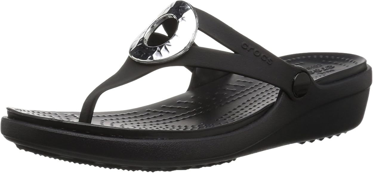 crocs wedge flip flops