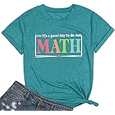 Funny Teacher Shirt for Women It's a Good Day to Do Math Tshirt Math Lover Inspirational Short Sleeve Tee Tops