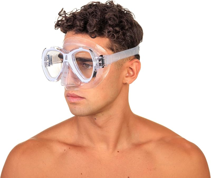 Elba Masque de plongée en Silicone Blanc