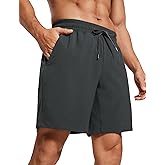 CRZ YOGA Men's Linerless Workout Shorts 7'' - Quick Dry for Running Sports Athletic Gym with Pockets