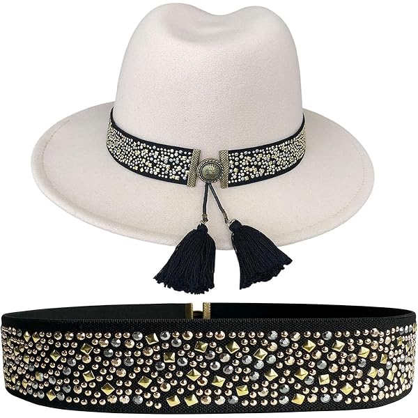 TCOMVEZ Hat Bands for Women Cowboy Hat Band Embroidery  display picture 3