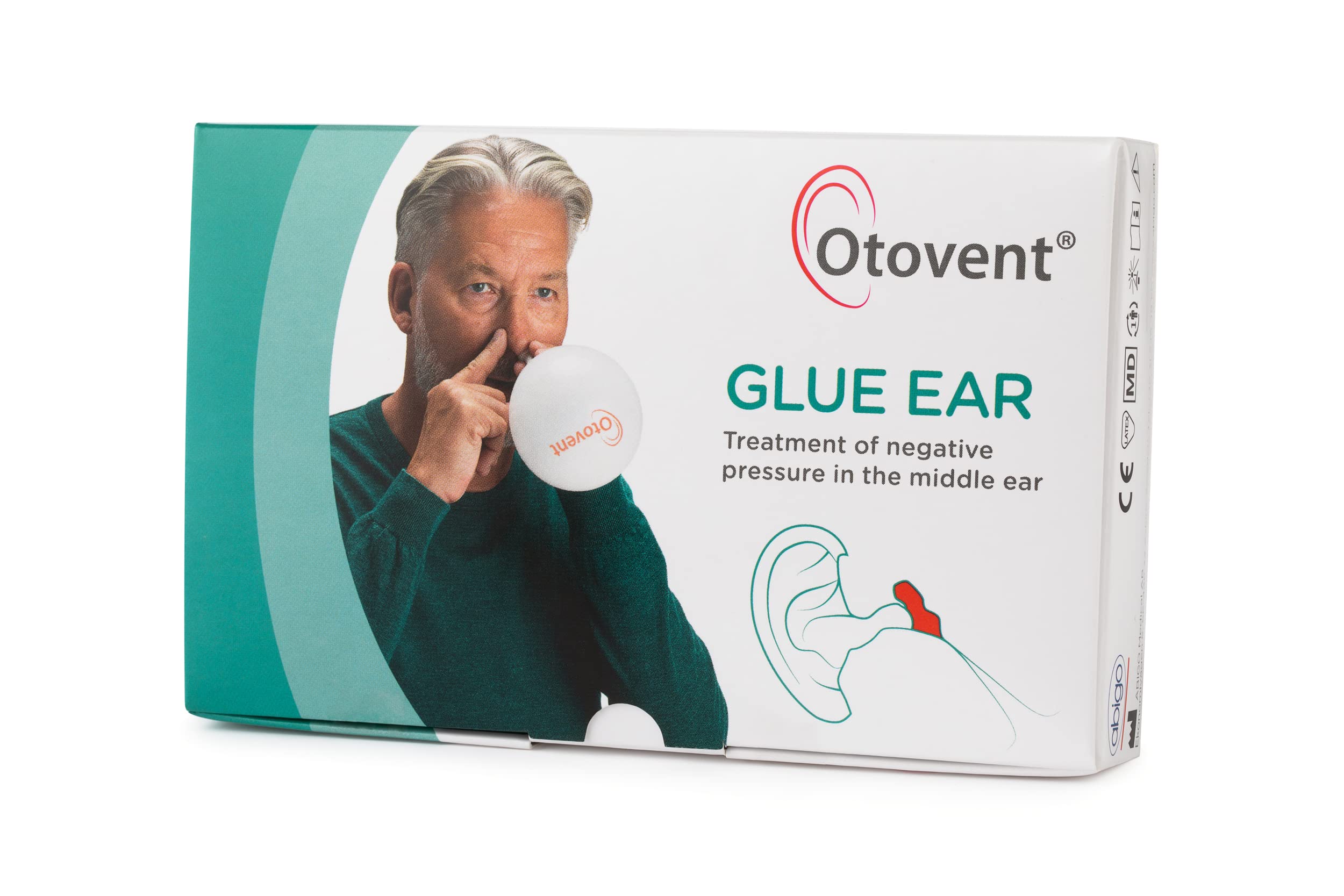 Otovent Adult Autoinflation Device - Clinically Effective Treatment for Glue Ear. Eustachian Tube Unblocker and Ear Pressure Relief.