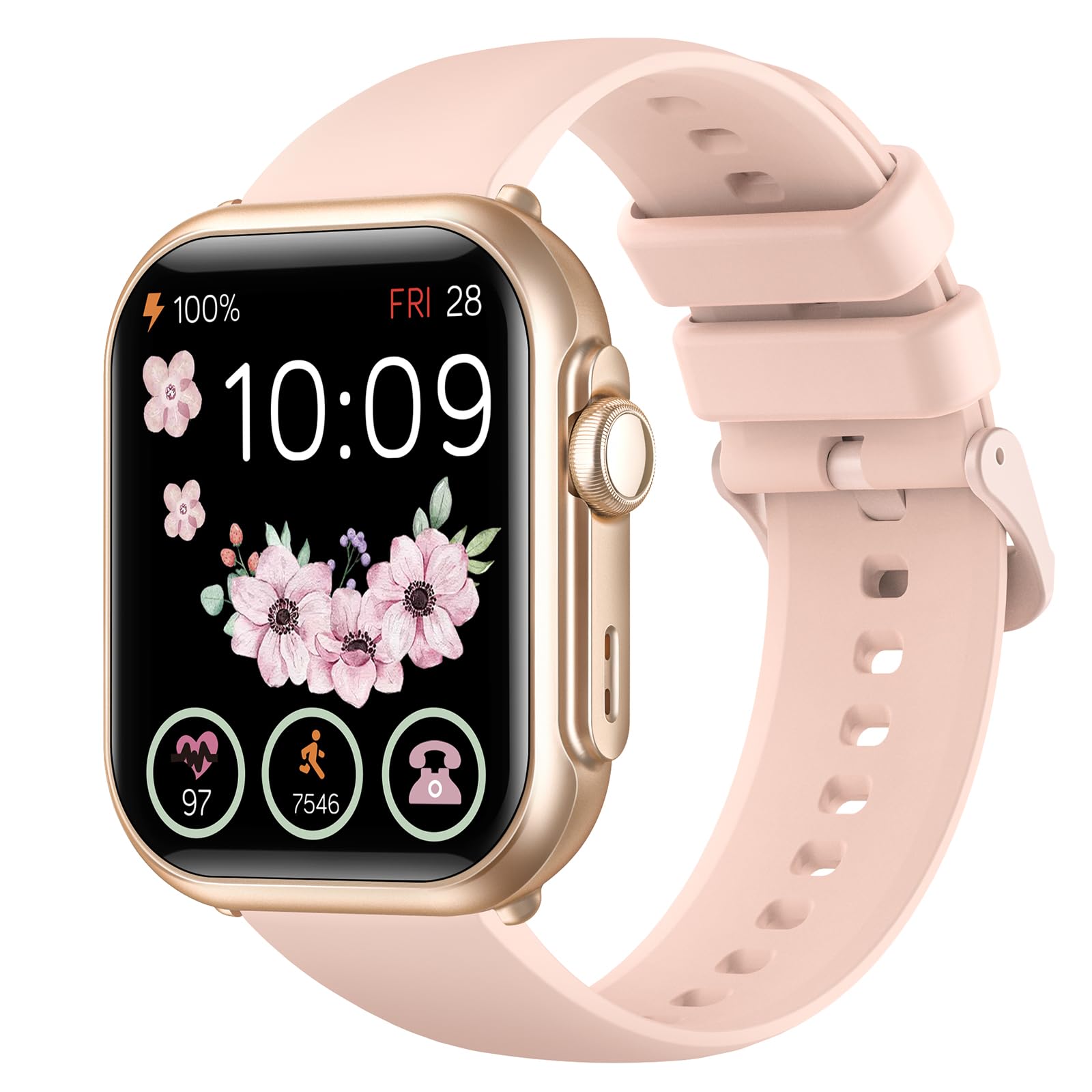 Photo 1 of ***FACTORY SEALED*** Smart Watches for Women Fitness Trackers: Smart watch with 1000mAh 100 Day Battery Life Bluetooth Call Heart Rate Blood Pressure SpO2 Sleep Monitor 120+ Sports 5ATM Pedometer for iPhone Android Phones