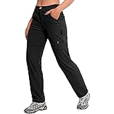 Little Donkey Andy Women's Convertible Zip Off Pants Quick Dry Stretch Hiking Travel Camping Pants Black XS