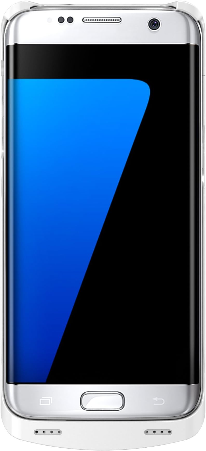 Coolfunny S7 Edge Battery Case Portable Backup Power Bank Case 5200mAh Ultra Slim Rechargeable Extended Charging Case for Samsung Galaxy S7 Edge (White)