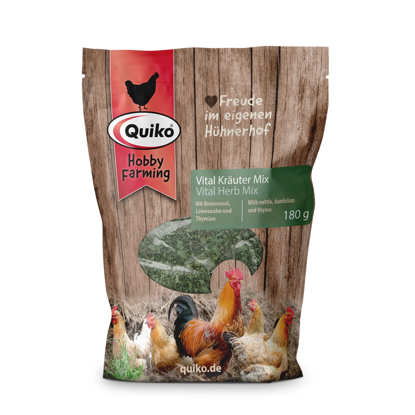 Quiko Hobby Farming - Vital Herb Mix for Chickens 180g - Chicken Feed - Chicken Vitamins