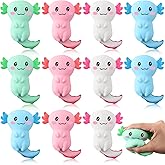 RoundFunny 14 Pcs Valentines Axolotl Sensory Fidget Gifts Bulk Stress Relief Decoration for Birthday Goodie Bag Stuffers Supplies