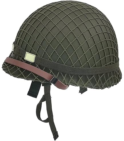 Amazon.com : WWII US WW2 Army M1 Green Helmet Steel Shell with Net