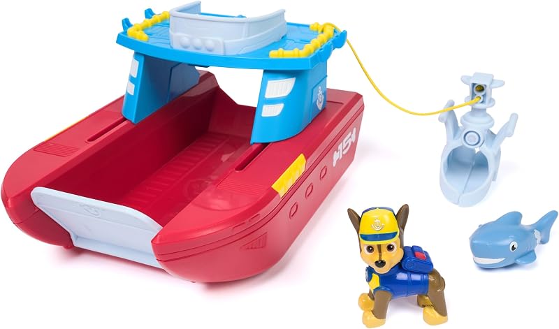PAW Patrol Sea Patroller Vehicle with Chase and Shark Figure