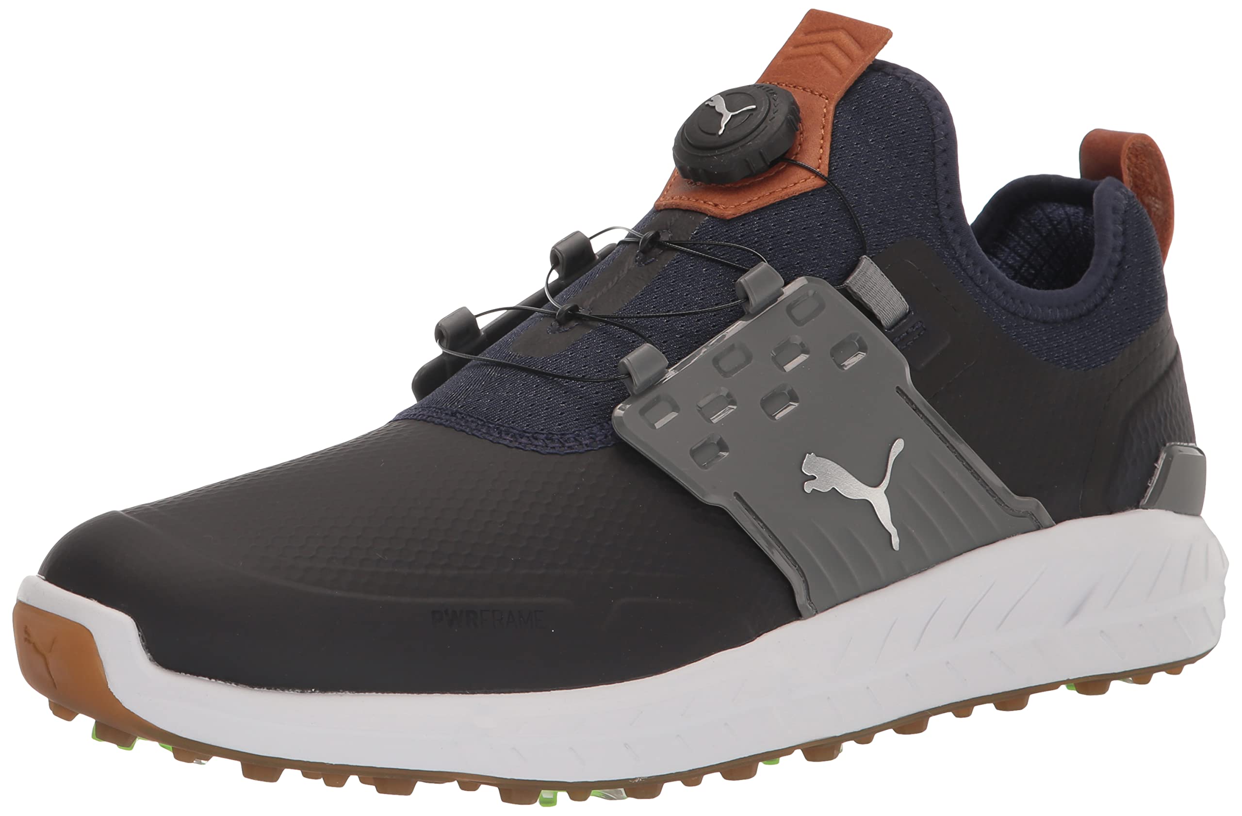 Puma Golf Men’s Ignite Articulate Disc Golf Shoe, Peacoat-Puma Silver-Quiet Shade, 7.5