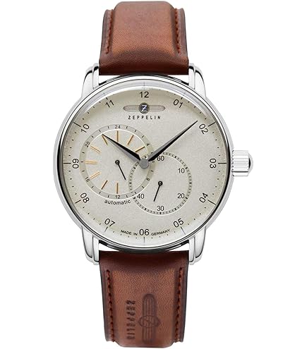 Amazon.com: Zeppelin Z85664 Mens Friedrichshafen Leather Strap