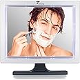 ToiletTree Products Deluxe LED Fogless Shower Mirror with Squeegee Anti-Fog Mirror - Adjustable Shaving Mirror with a Squeegee - Rust-Proof, Impact-Resistance Bathroom Shower Mirror