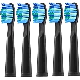 5 Pack Electric Toothbrush Replacement Heads Compatible with Fairywill,Toothbrush Heads Compatible with FW-507/508/551/515/917/959/2011,FW-D1/D3/D7/D8