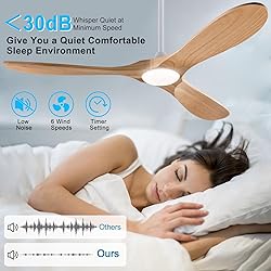 XBIBI 42 inch Ceiling Fans with Lights and
