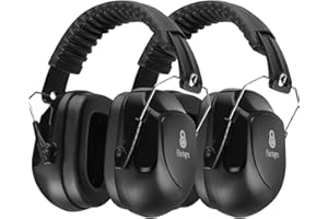 [2 Packs] Ear Protection Ear Muffs Noise Reduction, SNR 35dB Hearing Protection Earmuffs, Noise Cancelling Ear Muffs, Noise C
