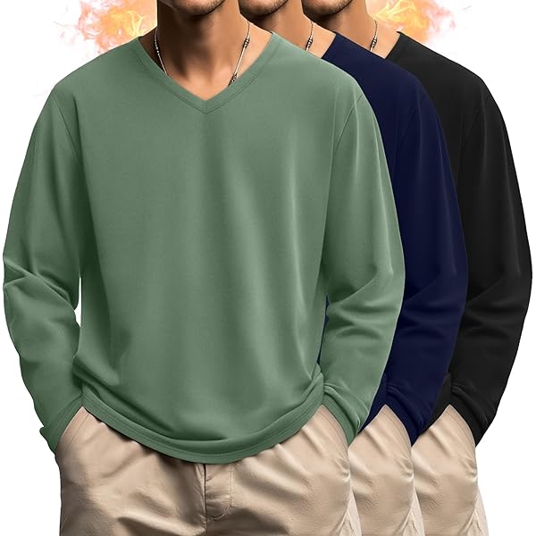 Alstyle Apparel Men's Crew Neck Long Sleeve T-Shirt 3-Pack(S-5XL