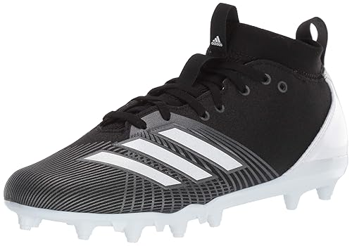 adidas Men's Adizero Spark Football Shoe, Black/White/Night