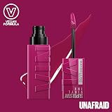 Maybelline SuperStay Vinyl Ink Lipstick Unafraid 16HR Long-Lasting Shine view 2