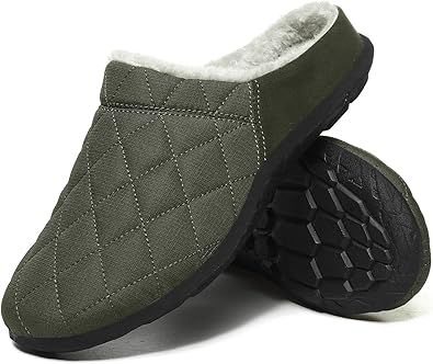 mens fur lined mules