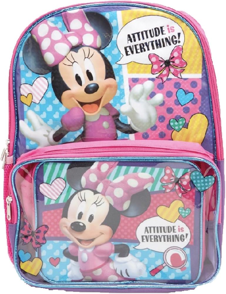 minnie mouse clear backpack