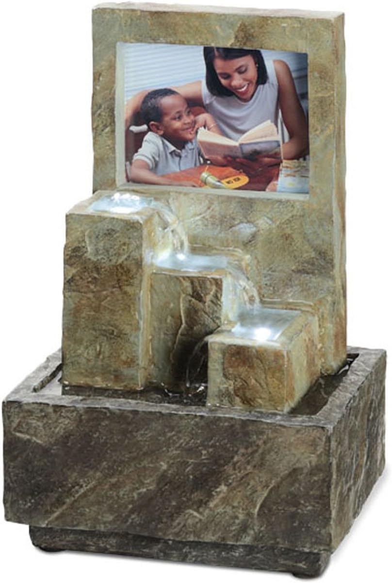 ORE International K332 Indoor Picture Frame Table Fountain, 9-3/4-Inch