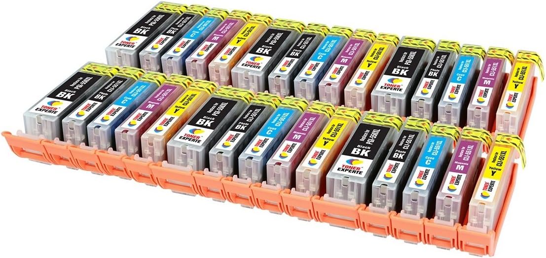 TONER EXPERTEPGI-550XL CLI-551XL 30 XL (6 SETS) Compatible Ink Cartridges for PIXMA iP7250 iP8750 iX6850 MX925 MX725 MG5650 MG6350 MG6450 MG6650 MG5550 MG5450 MG7150 MG7550 | High Capacity