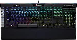 Corsair K95 RGB Platinum Mechanical Gaming Keyboard -  6x Programmable Macro Keys - USB Passthrough &amp; Media Controls - Tactile &amp; Quiet - Cherry MX Brown – RGB LED Backlit