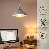 iTrend Metal Ceiling Lamp Shade Black/Inner Gold Easy Fit Pendant view 3