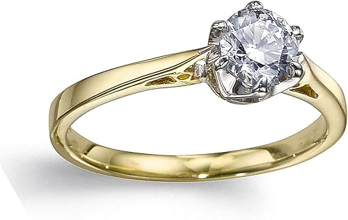 Bague en or avec un diamant Clearance