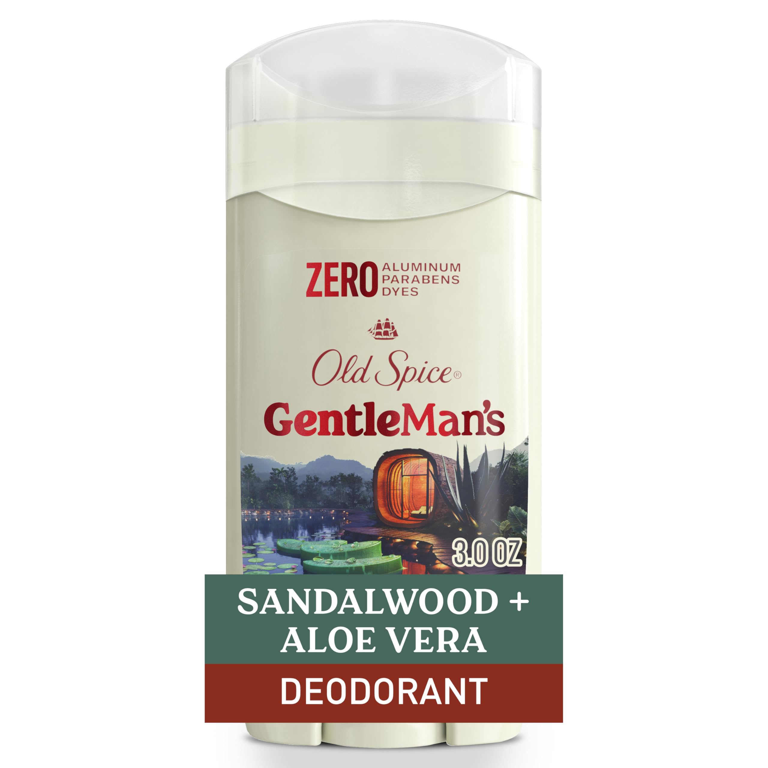 Photo 1 of Old Spice GentleMan's Aluminum Free Dry Feel Deodorant for Men, 24/7 Lasting Freshness, Gentle on Skin with Skin Conditioners, Sandlewood + Aloe Scent, 3.0 oz