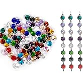 H&D 100pcs Multi Color Sun Catchers Crystal Glass 14mm Octagon Chandelier Beads for Suncatchers Wedding Home Window Garden Hanging Decor