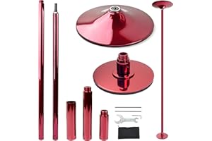 PRIORMAN Pole Dancing Pole for Home - 45mm Spinning Dance Pole with Extension, Portable Dance Pole, Great for Bedroom, Pole Dance Studio & Pole Fitness