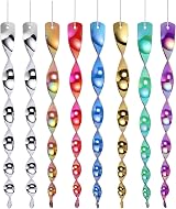 Yafe 8Pcs Reflective Bird Deterrents 30cm 7 Colors Wind Spinner view 1