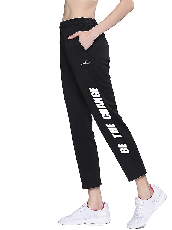 Buy Dpassion 4 Way Lycra Regular fit Running Track Pants for Women