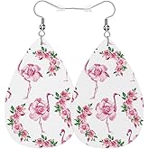 Vosach Pink Flamingos Earrings