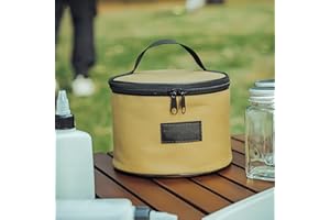 Multi-Purpose Camp Kitchen Cookware Carrier Bag, Picnic Food & Cookware Storage Case for Outdoor Camping Trips